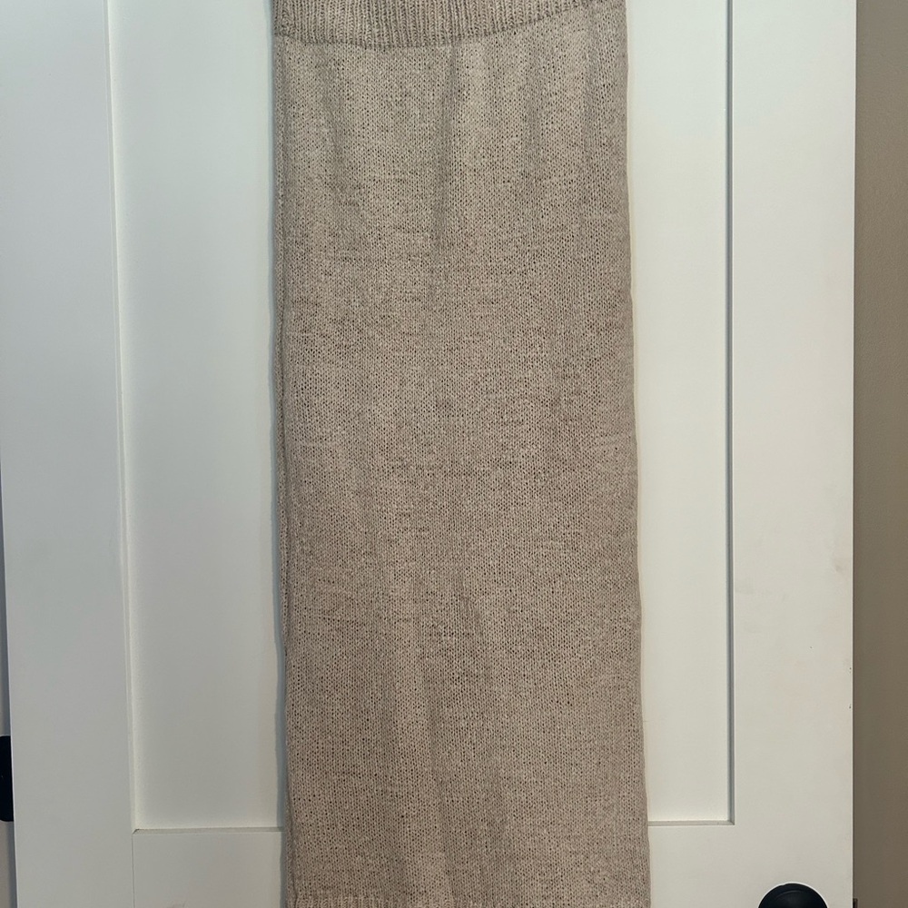 Pink Lily Classic Beige Pencil Skirt